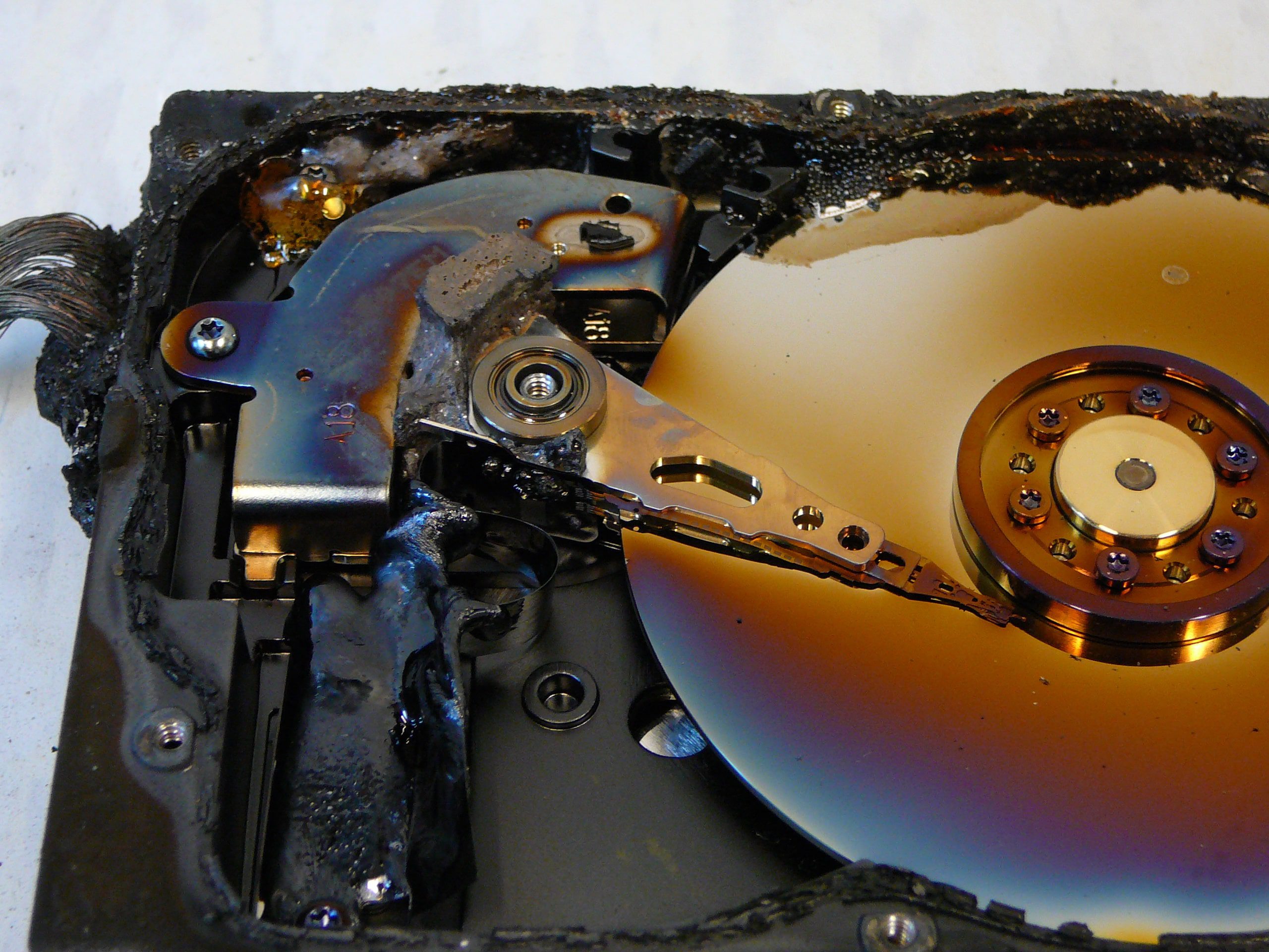 fire-damaged-hard-drive1 | PC Systems Around You, LLC