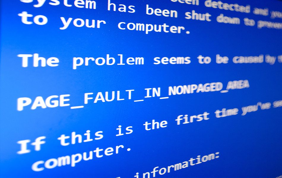 PC crash, blue screen of death | PC Systems Around You, LLC